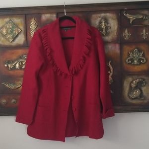 Harve Benard Red Wool jacket